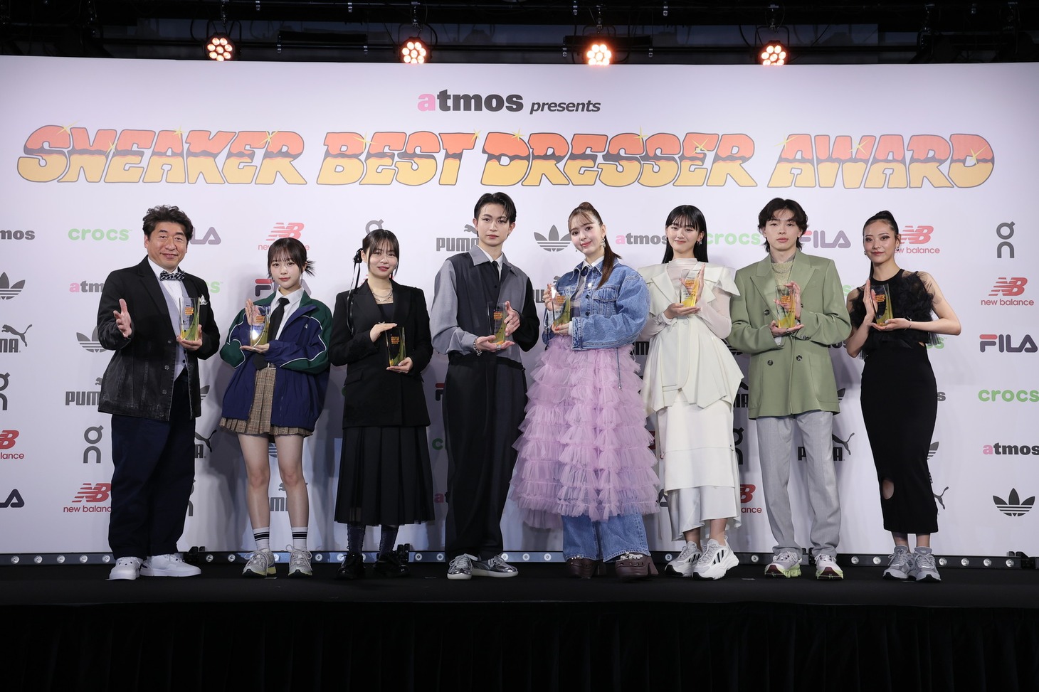 「atmos presents SNEAKER BEST DRESSER AWARD（スニーカーベストドレッサー賞）2024」各部門の受賞者たち。