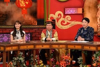 左から渋谷凪咲、かまいたち。(c)関西テレビ