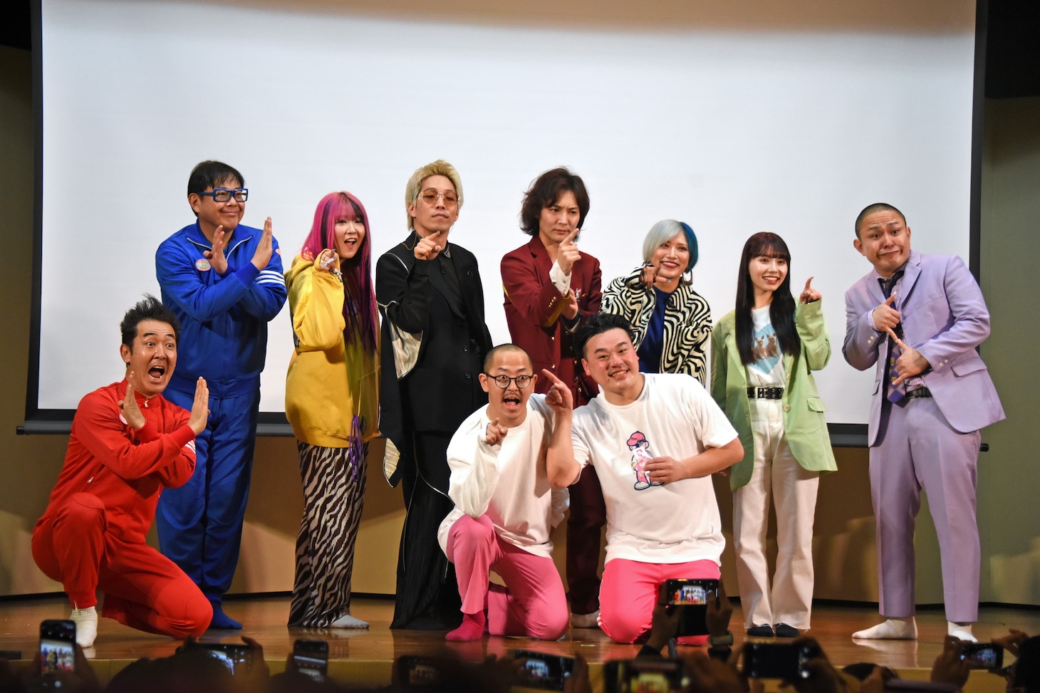 ちゃんぴおんず初単独ライブ「ちょん」の出演者たち。