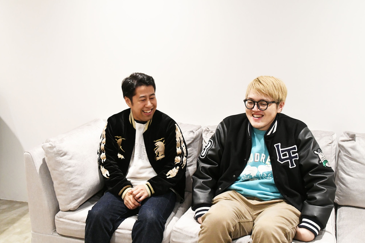 ウエストランド井口と飯塚大悟。