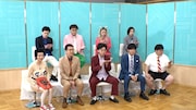 「突然ですが占ってもいいですか?」に出演する(前列左から)あぁ~しらき、ヤーレンズ、タイムマシーン3号、(後列左から)マユリカ、エルフ。(c)フジテレビ