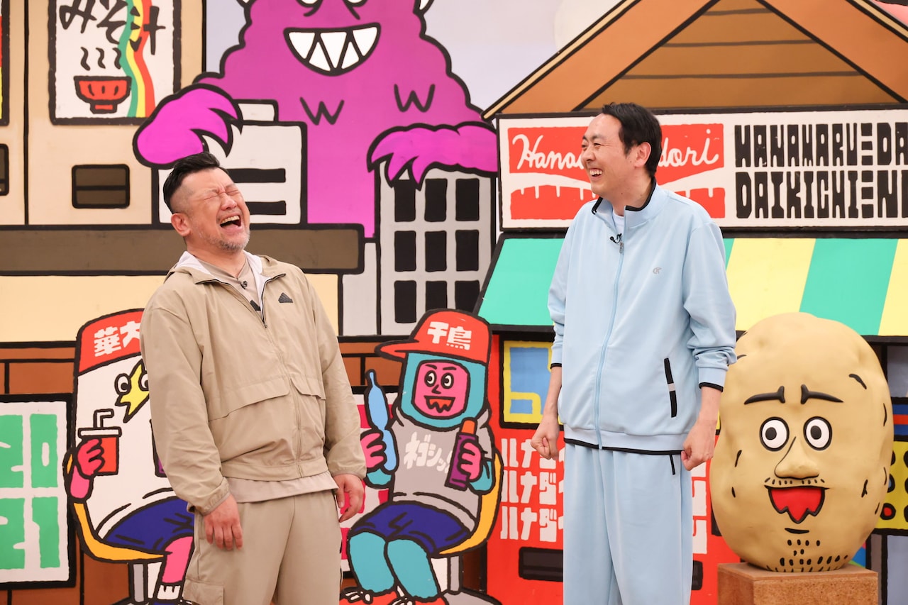 左からケンドーコバヤシ、アンガールズ田中。(c)関西テレビ