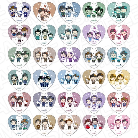 ハートカンバッジ（ブラインド）デフォルメ ver.