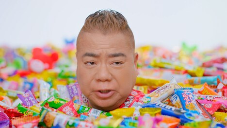 ブルボン プチシリーズの新テレビCM「推しがちょいちょい見つかる」編より、出川哲朗。