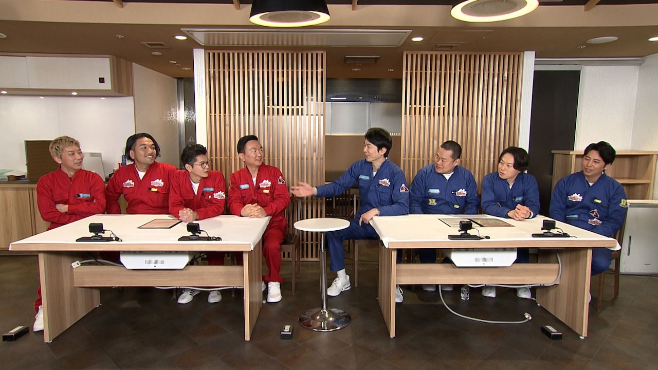 「予約が取れないタイムアタックレストラン」に出演する「ジョンソン」メンバー。(c)TBS