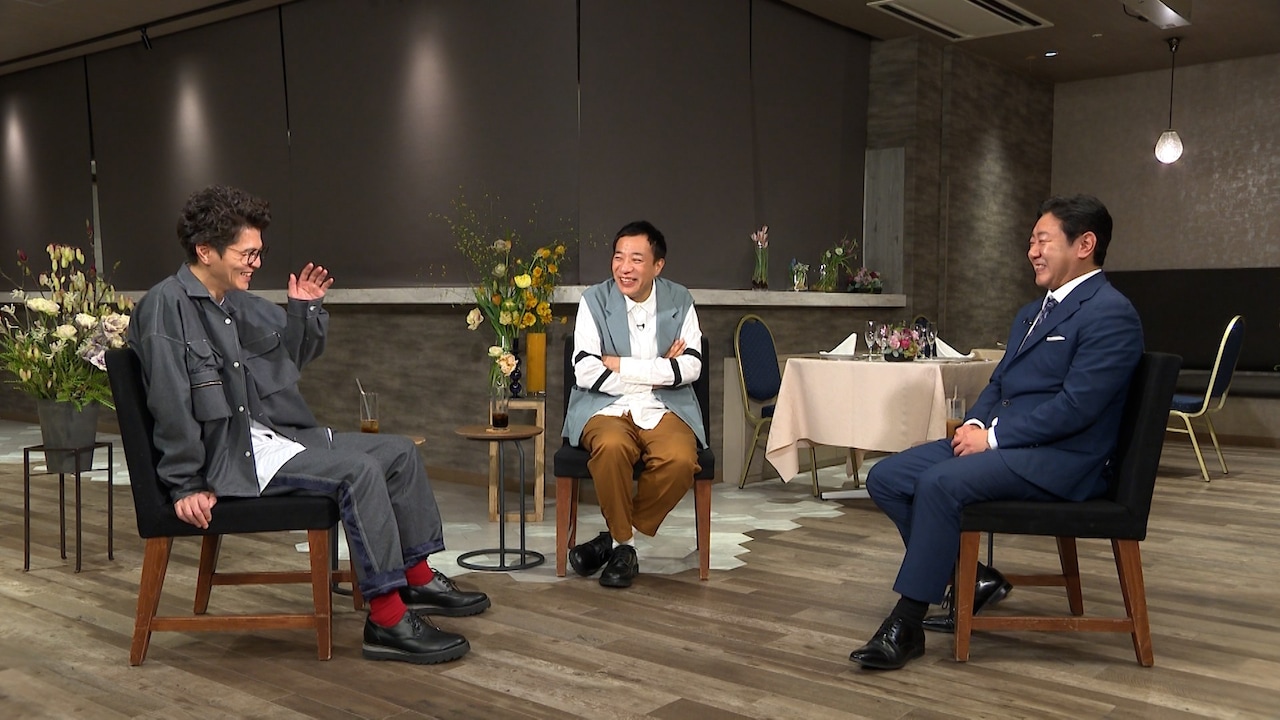 「ボクらの時代」に出演する（左から）モグライダー芝、ナイツ塙、錦鯉・渡辺。(c)フジテレビ