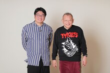 左から、松尾諭、笑福亭鶴瓶。