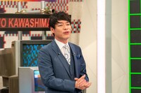 取材会で初回収録の感想を語る麒麟・川島。