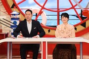 左から東野幸治、中島めぐみアナウンサー。(c)関西テレビ