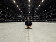 「エガフェス2024」開催を発表した江頭2:50。写真は会場の、ぴあアリーナMMにて。