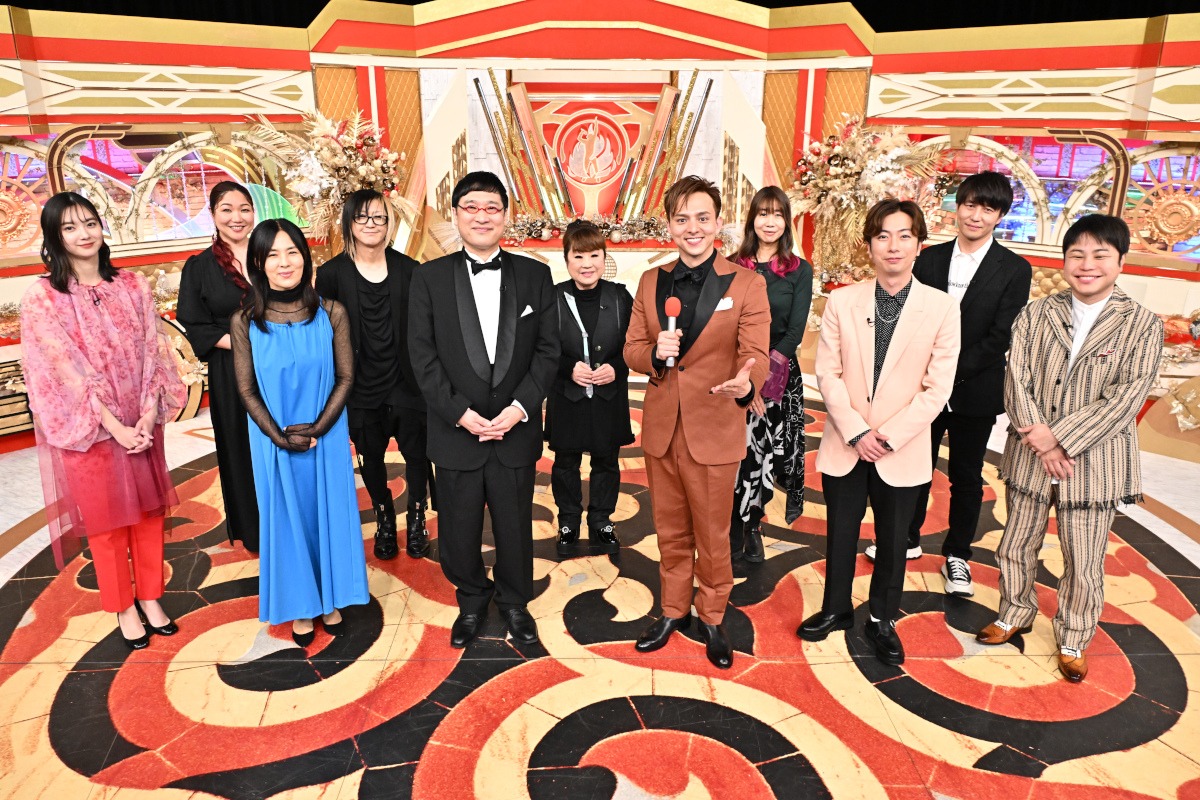 「アーティスト別モノマネ頂上決戦　俺にアイツを歌わせたら右に出るものはいない」のスタジオ出演者たち。(c)TBS