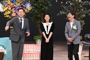 左から東野幸治、神田愛花、メッセンジャー黒田。(c)読売テレビ