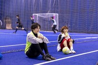 CM撮影中の様子。