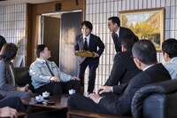 CM撮影中の様子。