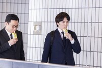 CM撮影中の様子。