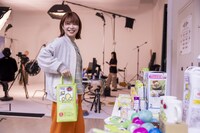 CM撮影中の様子。