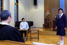 フタリシズカが出演するVTRのワンシーン。(c)ABCテレビ