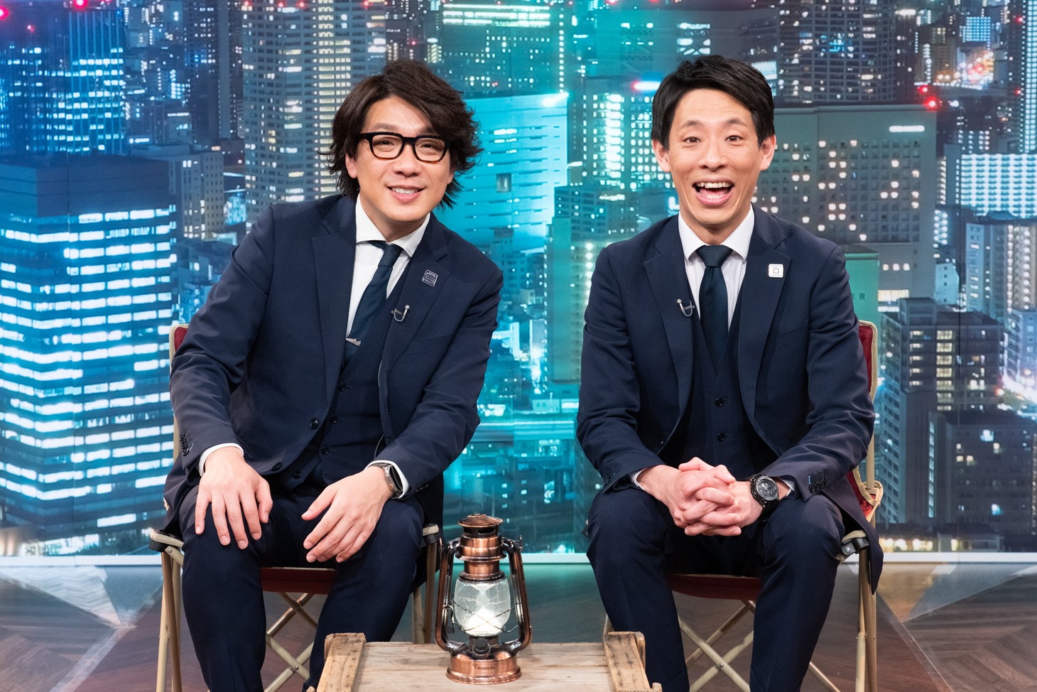 「笑えない父と笑わせたい愛娘」MCの囲碁将棋。(c)ABCテレビ