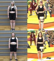 金子きょんちぃ（上段）とえびちゃん（下段）。(c)フジテレビ