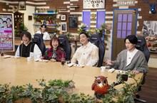 左から、インスタントジョンソンじゃい、椿鬼奴、ジャングルポケット斉藤、相席スタート山添。後方は佐野文哉。(c)ABCテレビ