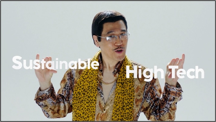 CM「SusHi Tech Tokyo ～Sustainable＋High Tech編～」のワンシーン。