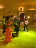 「あさパラS」ロケの様子。(c)読売テレビ