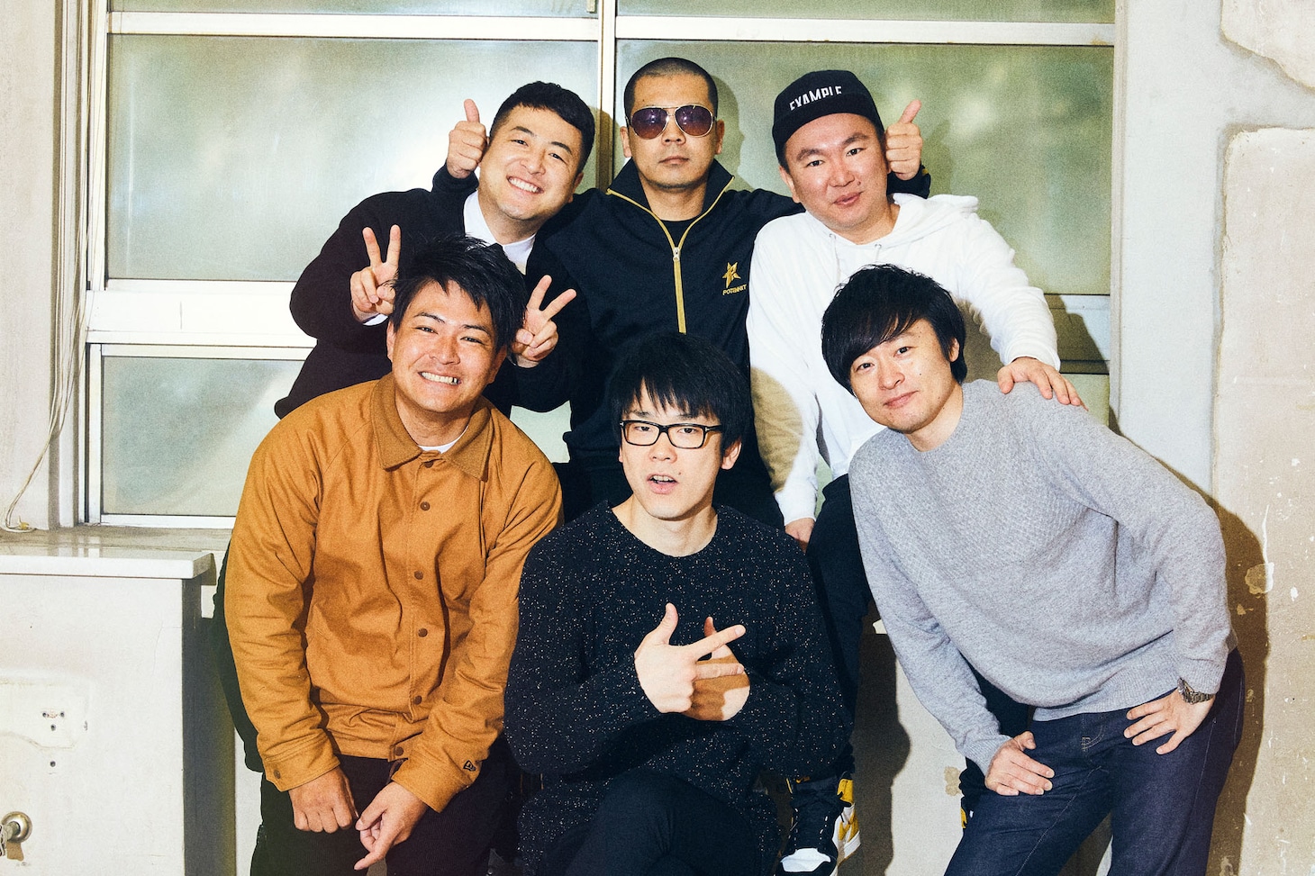 2020年のNSC特集企画「大阪26期座談会」に参加した和牛、かまいたち、天竺鼠。（撮影：多田悟）
