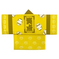 林家木久扇師匠の記念グッズ「法被型手ぬぐい」。