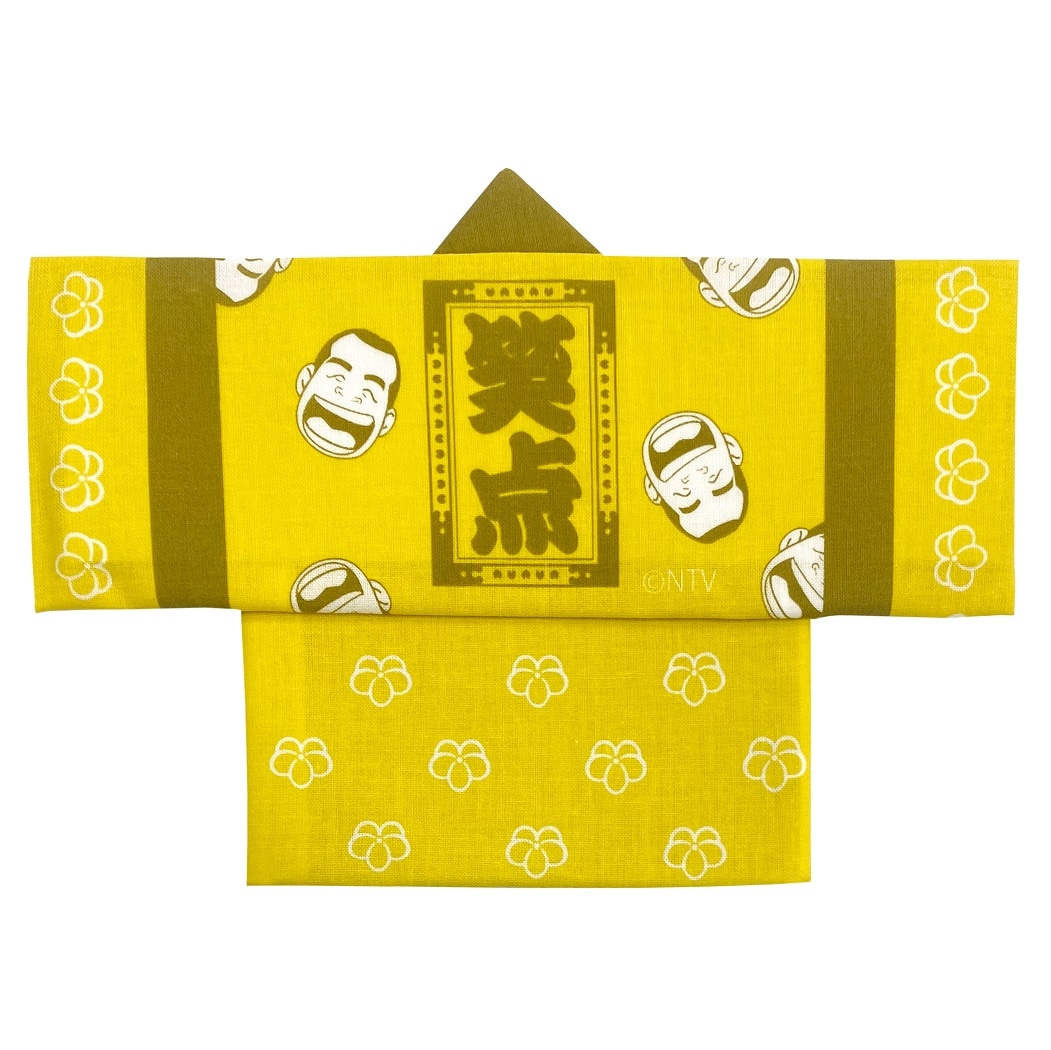 林家木久扇師匠の記念グッズ「法被型手ぬぐい」。
