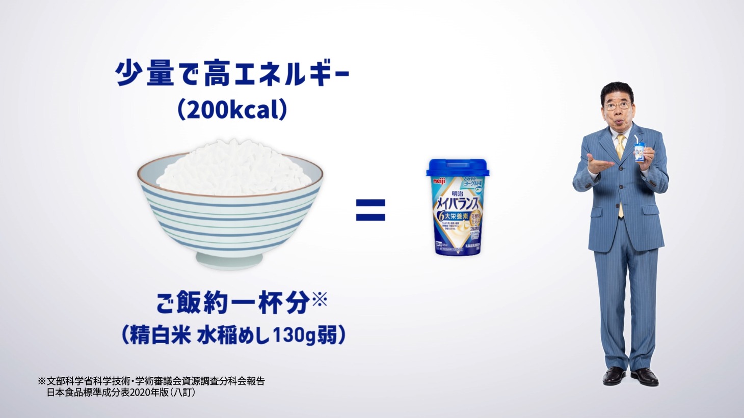 CM「頼れる栄養応援団」編のワンシーン。