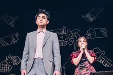 MCを務めたセルライトスパ肥後とつぼみ大革命の吉岡久美子。