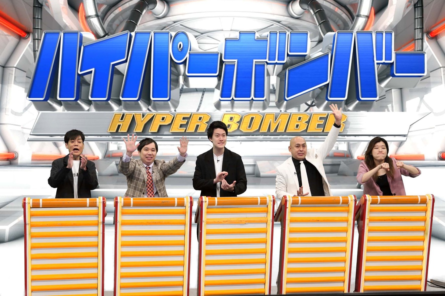 「ネプリーグSP」に出演する「売れっ子芸人チーム」の（左から）ネプチューン名倉、霜降り明星、錦鯉・長谷川、ヒコロヒー。(c)フジテレビ