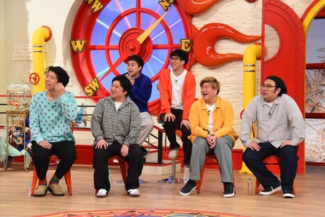 左からニッポンの社長、ドーナツ・ピーナツ、ビスケットブラザーズ。(c)関西テレビ