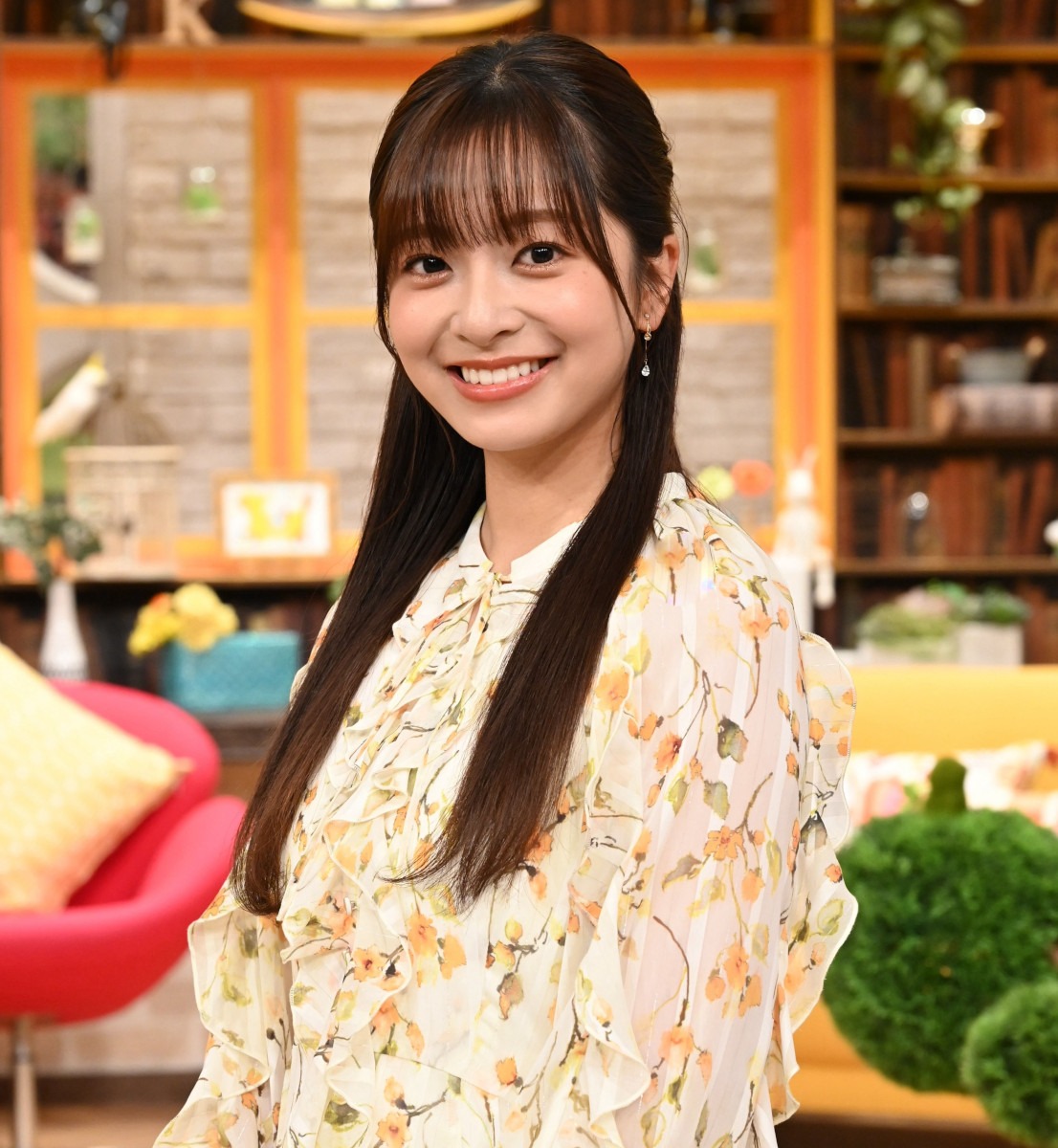 「王様のブランチ」お天気コーナーを新たに担当する菊池柚花。(c)TBS