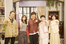 左からEXILE TAKAHIRO、指原莉乃、パンサー向井、ハリセンボン春菜、山口もえ 。(c)日本テレビ