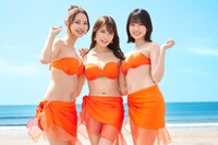 あのん、小日向ゆか、賀村恵郁。SANYO「海物語」シリーズに登場する、「ミスマリンちゃん」10代目イメージガール。