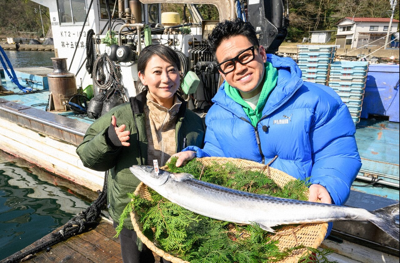 友近が定置網漁に同行、狙うは脂の乗った「特選京鰆」