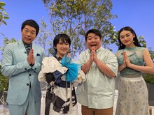 左から今田耕司、ラランド、八木莉可子。(c)日本テレビ