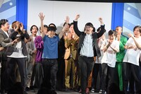 優勝が決定した瞬間のファイヤーサンダー。