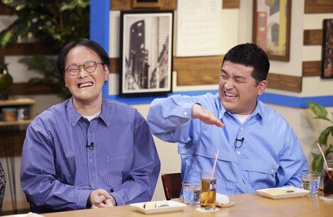 左から、アインシュタイン稲田、すゑひろがりず三島。(c)ABCテレビ