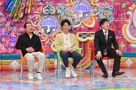 左から、笑い飯・西田、フットボールアワー後藤、蛍原徹。(c)テレビ朝日