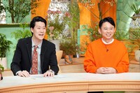 霜降り明星・粗品（左）と有吉弘行（右）。