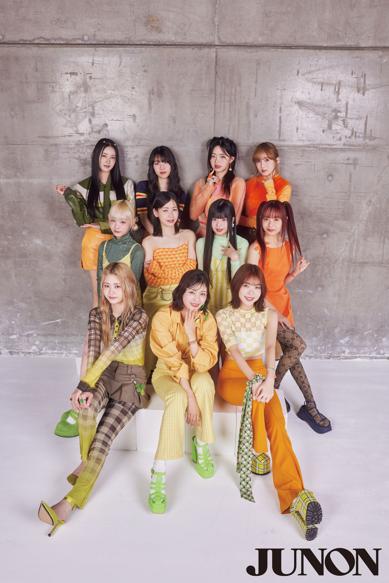 「JUNON」2024年6月号（主婦と生活社）より、ME:I。