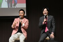 八嶋智人と川西賢志郎（右）。