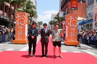 レッドカーペットの様子。