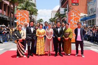 レッドカーペットの様子。