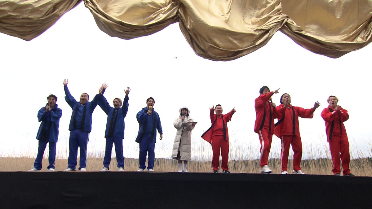 「『ジョンソンSP』～富士山争奪！500人綱引き」の出演者たち。(c)TBS