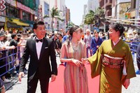 レッドカーペットの様子。