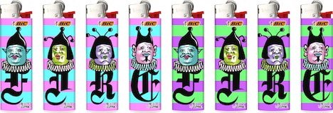 野性爆弾くっきー！デザインのキャラ・魔火（マビ）のライター。