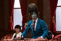 「宇宙人総理」の新作も2年ぶりに放送。(c)NHK